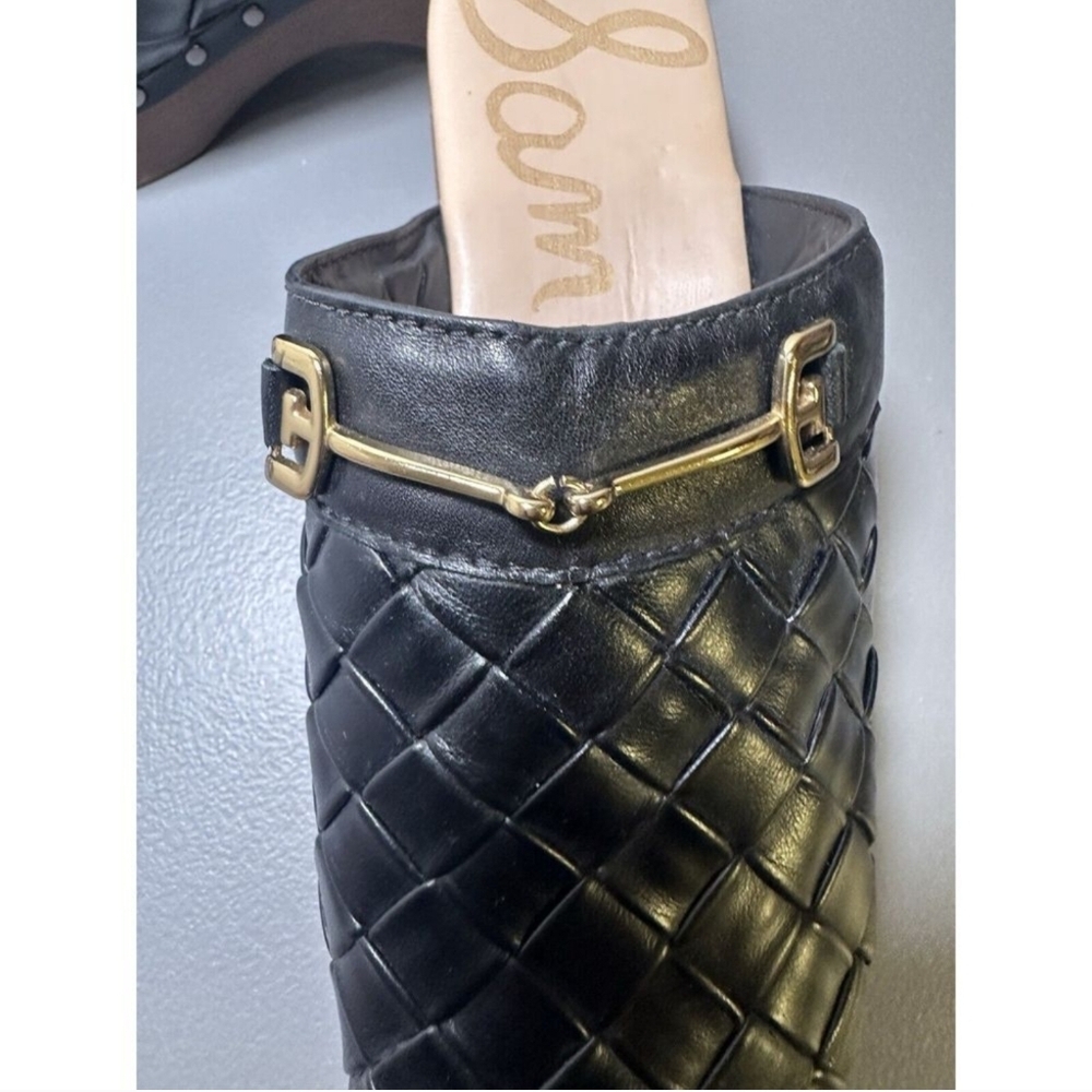 EUC Sam Edelman Halle Black Leather Clog 7.5 - Picture 8 of 16